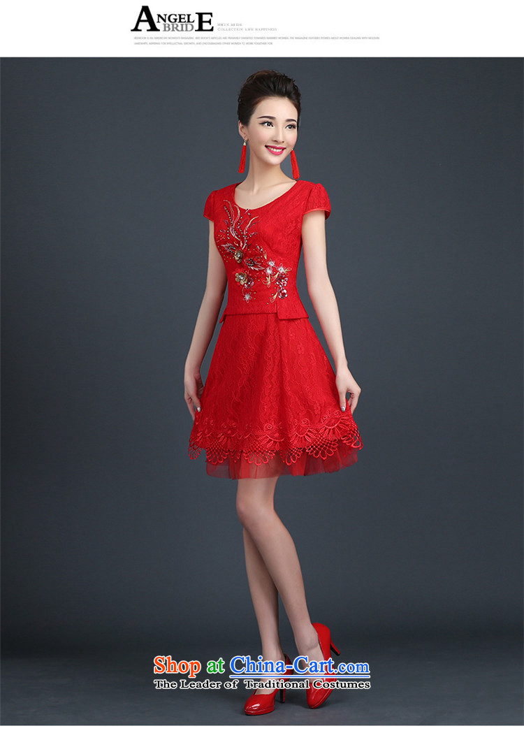 Hannizi 2015 stylish and simple Sau San lace short stylish bride booking wedding dress bows services red S picture, prices, brand platters! The elections are supplied in the national character of distribution, so action, buy now enjoy more preferential! As soon as possible.