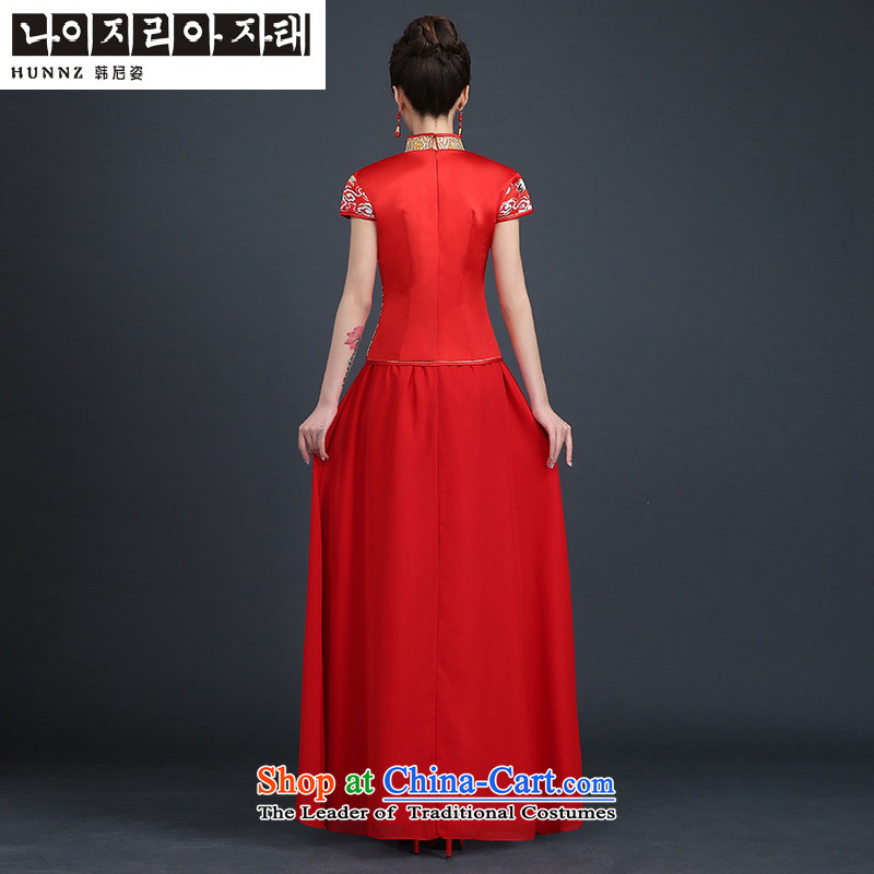 Hannizi 2015 stylish and simple large Sau San bride wedding dress bows services of ethnic Korean and colorful XXL, red (hannizi) , , , shopping on the Internet