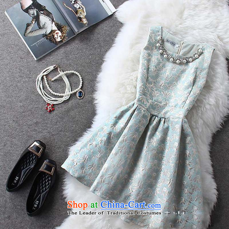 In accordance with the intention  of summer 6853#2015 thick aristocratic small Heung-Large Princess bon bon dress small dress light blue M picture, prices, brand platters! The elections are supplied in the national character of distribution, so action, buy now enjoy more preferential! As soon as possible.