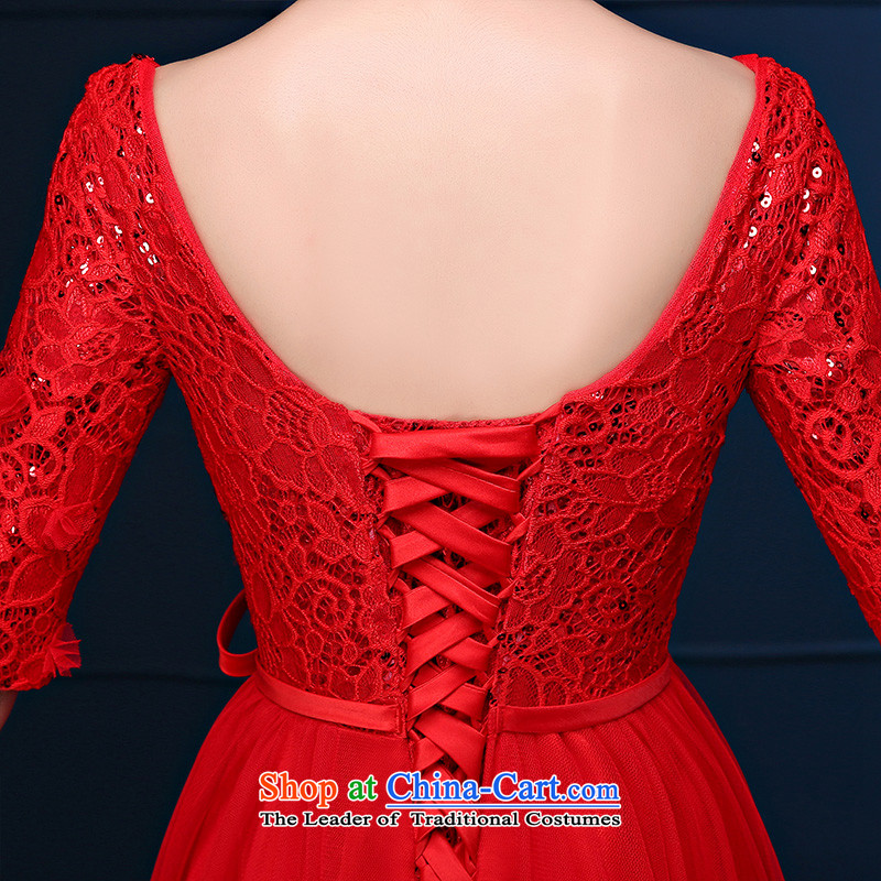 Embroidered bride 2015 autumn is by no means new 2 large shoulder Top Loin red long drink service bridal pregnant women dress red XXXL, banquet is embroidered bride shopping on the Internet has been pressed.