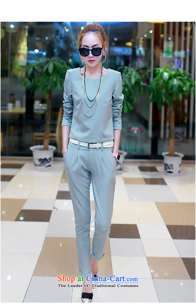 The real concept of 2015 Women's kit installed new long-sleeved early autumn small incense wind of Sau San Yuan two kits female A9685 light gray M picture, prices, brand platters! The elections are supplied in the national character of distribution, so action, buy now enjoy more preferential! As soon as possible.
