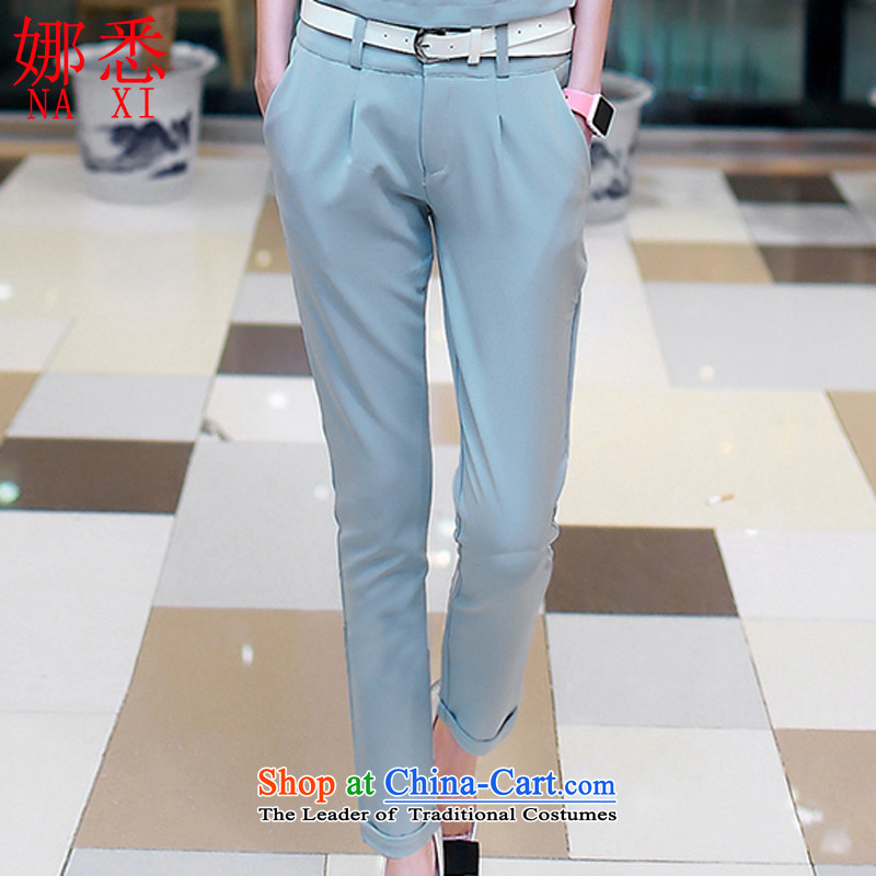 The real concept of 2015 Women's kit installed new long-sleeved early autumn small incense wind of Sau San Yuan two kits A9685 Female Light Gray (NAXI people M knows) , , , shopping on the Internet