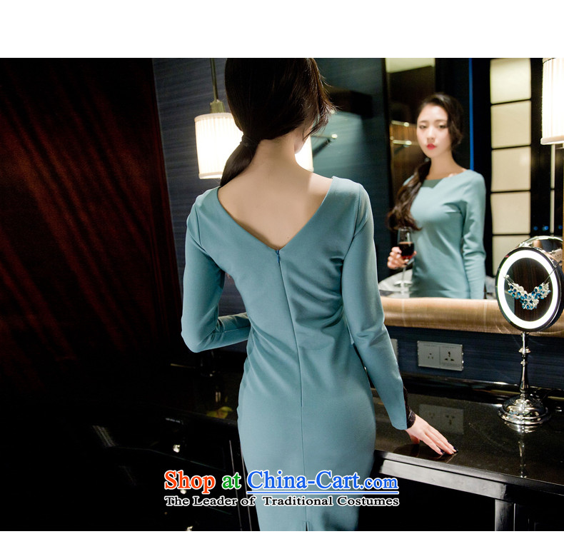 The United States at the 2015 autumn and winter Connie new Korean nightclubs and sexy elegant fluoroscopy temperament lace package and dresses dress in long skirt CPU 5CLT light blue L picture, prices, brand platters! The elections are supplied in the national character of distribution, so action, buy now enjoy more preferential! As soon as possible.
