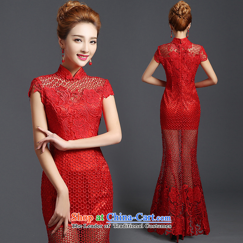 Hannizi 2015 stylish and simple elegant large Sau San bride wedding dress bows dress red XXL, services, Gigi Lai (hannizi won) , , , shopping on the Internet