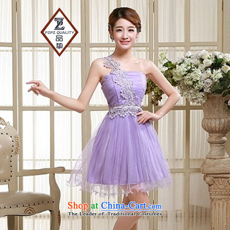 No. of pzpzquality (Shoulder) evening dresses bridesmaid small Dress Short, sister small dress bride bows to small Sau San dress code, champagne color are products of (pzpzquality) , , , shopping on the Internet