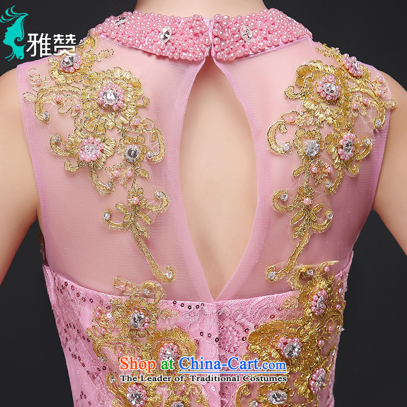 Jacob Chan moderator evening dresses long 2015 new autumn and winter video thin shoulders and sexy pink drink service bridesmaid services rose , L, Jacob Chan (YAZAN) , , , shopping on the Internet