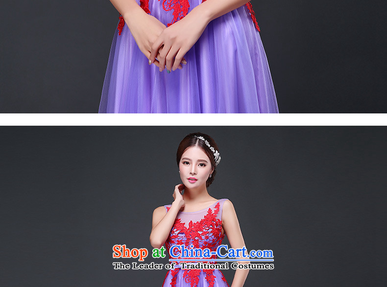 The annual meeting of the Zambia dress long tail 2015 Autumn small new lace Korean Sau San moderator evening dresses female purple L picture, prices, brand platters! The elections are supplied in the national character of distribution, so action, buy now enjoy more preferential! As soon as possible.