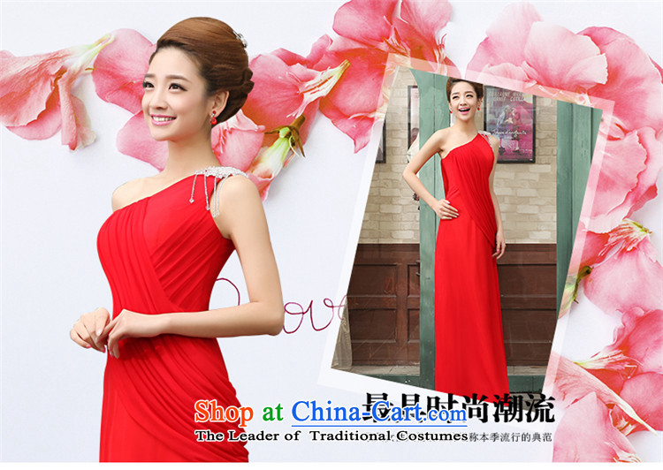 The lifting strap is stylish 2015 HANNIZI single shoulder length) Bride wedding dress bows bridesmaid services services red S picture, prices, brand platters! The elections are supplied in the national character of distribution, so action, buy now enjoy more preferential! As soon as possible.