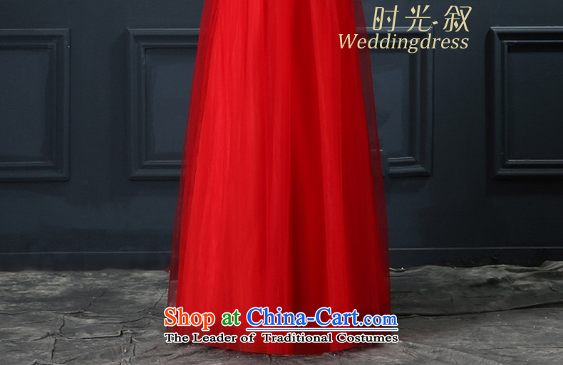 The Syrian brides dresses time 2015 new red petals long shoulders fluoroscopy female evening dress marriage services annual winter banquet bows dress red S picture, prices, brand platters! The elections are supplied in the national character of distribution, so action, buy now enjoy more preferential! As soon as possible.