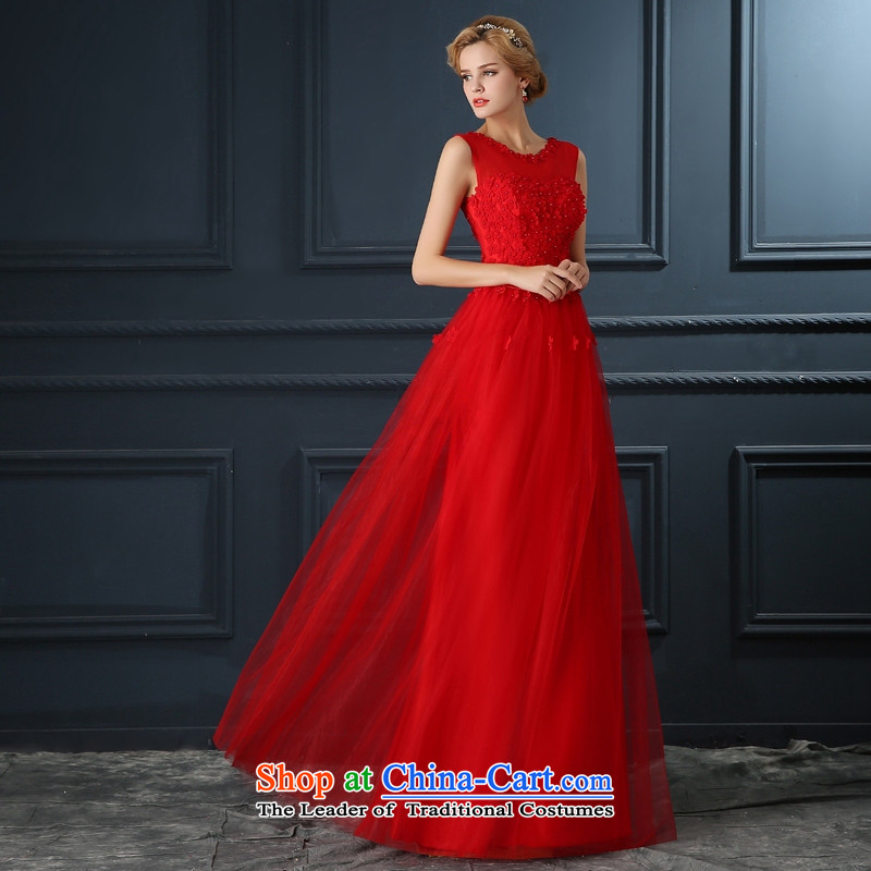 The Syrian brides dresses time 2015 new red petals long shoulders fluoroscopy female evening dress marriage services annual winter banquet bows dress red S time Syrian shopping on the Internet has been pressed.