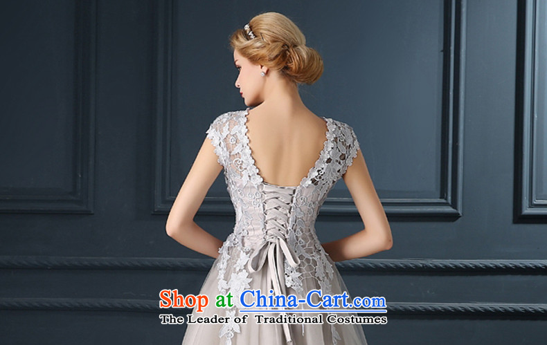 Time Syrian sexy back Gray lace flowers bride services under the auspices of the annual dinner of the bows performances wedding dresses 2015 new bridesmaid service M picture, prices, brand platters! The elections are supplied in the national character of distribution, so action, buy now enjoy more preferential! As soon as possible.