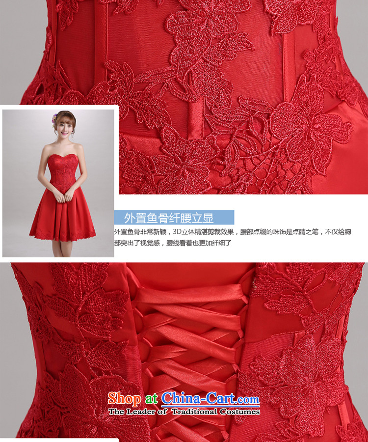 Talk to Her Wedding Dress Short) 2015 autumn and winter new bride bows services and chest Korean dress code red L picture, prices, brand platters! The elections are supplied in the national character of distribution, so action, buy now enjoy more preferential! As soon as possible.