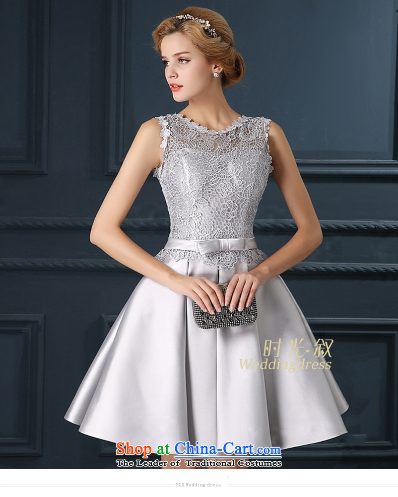 Time Syrian Smoke Gray marriages wedding short of serving bows wedding dresses qipao small 2015 new marriages bows Annual Dinner Performances Bridesmaid Smoke Gray S picture, prices, brand platters! The elections are supplied in the national character of distribution, so action, buy now enjoy more preferential! As soon as possible.