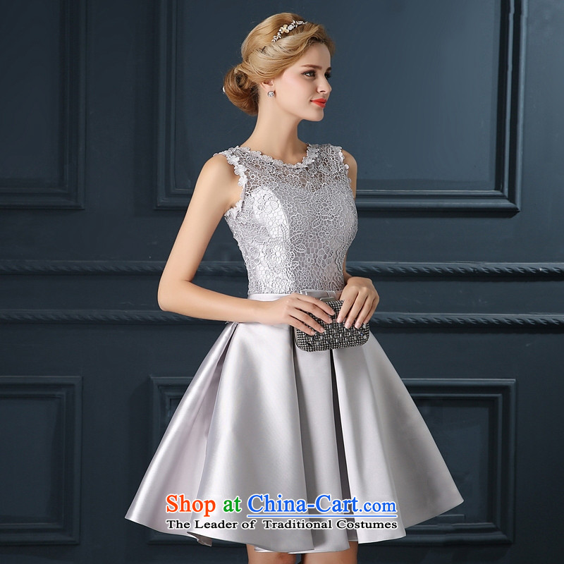 Time Syrian Smoke Gray marriages wedding short of serving bows wedding dresses qipao small 2015 new marriages bows Annual Dinner Performances Bridesmaid Smoke Gray S time Syrian shopping on the Internet has been pressed.