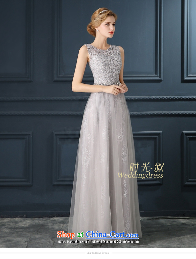 Time Syrian gray lace marriages bows service long wedding banquet annual meeting wedding dresses 2015 New Light Gray L picture, prices, brand platters! The elections are supplied in the national character of distribution, so action, buy now enjoy more preferential! As soon as possible.