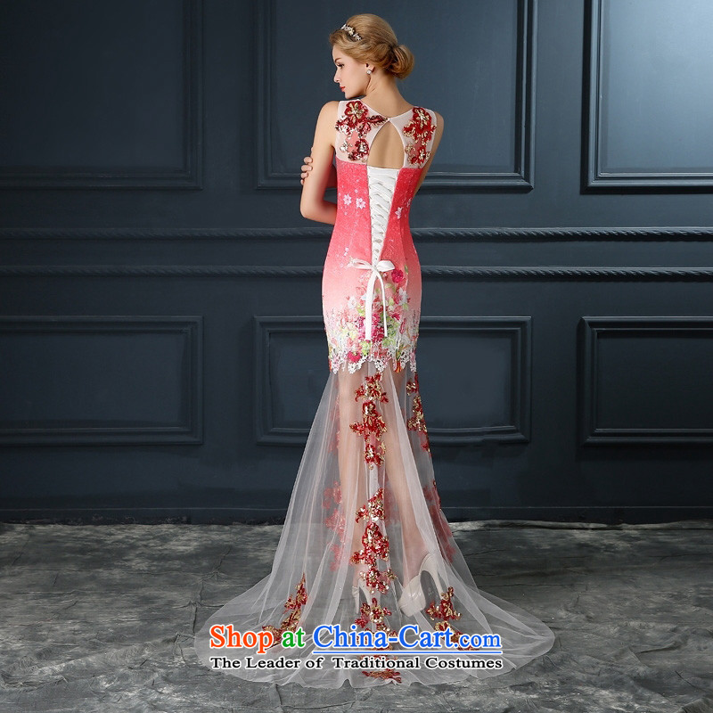 Time Syrian pink marriages performed annual dinner drink bridesmaid front stub long after the wedding dress small trailing wedding dresses pink XXL, time Syrian shopping on the Internet has been pressed.