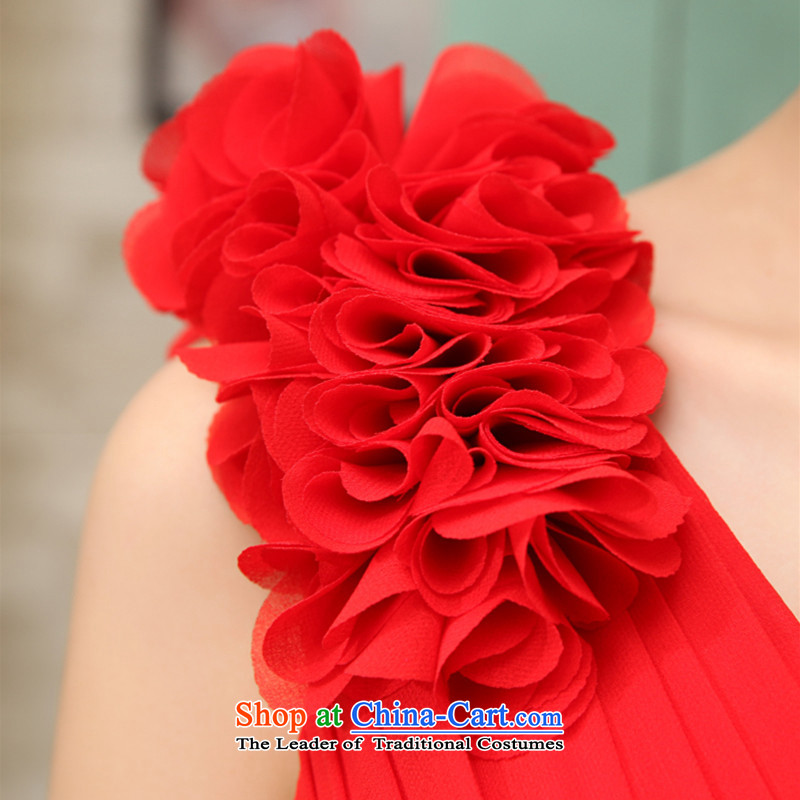 2015 Long dresses HUNNZ trendy straps spring and summer new bride dress banquet evening dresses bows services red M,HUNNZ,,, shopping on the Internet