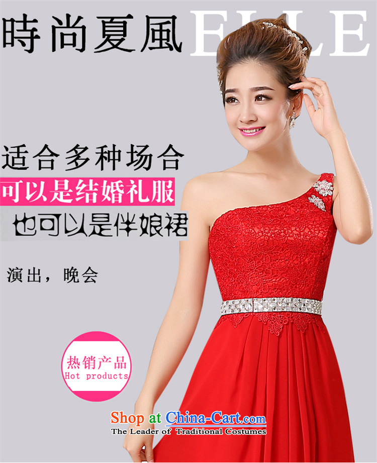 Hunnz 2015 wedding dress bride bridesmaid services stylish long single shoulder banquet evening dresses bows services Pink XL Photo, prices, brand platters! The elections are supplied in the national character of distribution, so action, buy now enjoy more preferential! As soon as possible.