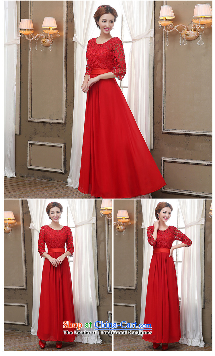 2015 Long dresses HUNNZ Korean-style solid color Sau San bride wedding dress bows services evening dress red L picture, prices, brand platters! The elections are supplied in the national character of distribution, so action, buy now enjoy more preferential! As soon as possible.