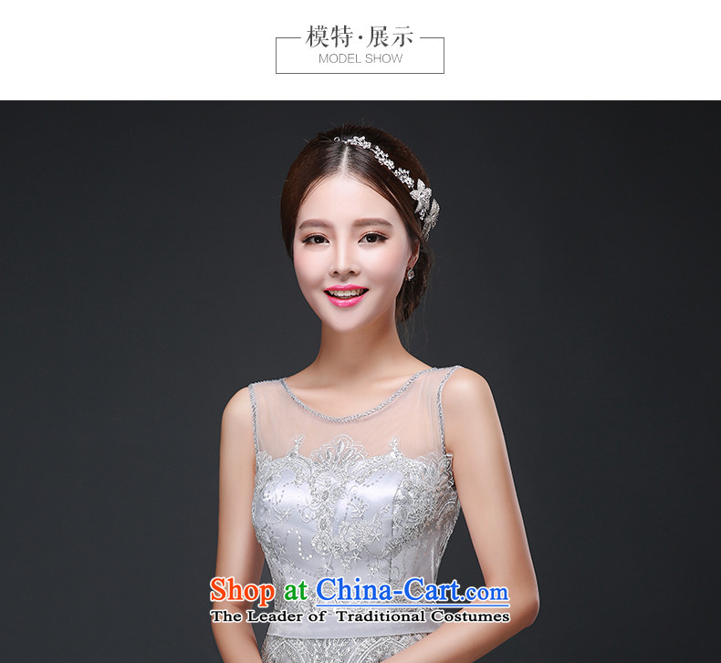 Jacob Chan long evening dress autumn 2015 new lace shoulders bridesmaid services Ms. skirt evening banquet dinner dress Light Gray L picture, prices, brand platters! The elections are supplied in the national character of distribution, so action, buy now enjoy more preferential! As soon as possible.
