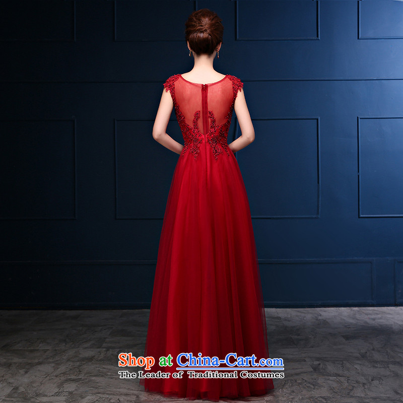 Embroidered is the new 2015 bride red dress autumn marriages bows Dress Short of serving Sau San long wedding red S is embroidered bride shopping on the Internet has been pressed.