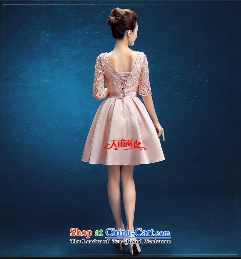 Rain-sang yi 2015 new bride wedding dress bridesmaid wedding dresses in Sau San lace banquet short-sleeved) evening dresses LF230 picture color M brand, prices, picture platters! The elections are supplied in the national character of distribution, so action, buy now enjoy more preferential! As soon as possible.