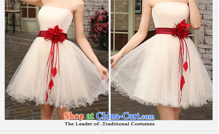 Hannizi 2015 Chic simplicity and Sau San Korean short of chest bride wedding dress bows services evening dresses champagne color L picture, prices, brand platters! The elections are supplied in the national character of distribution, so action, buy now enjoy more preferential! As soon as possible.