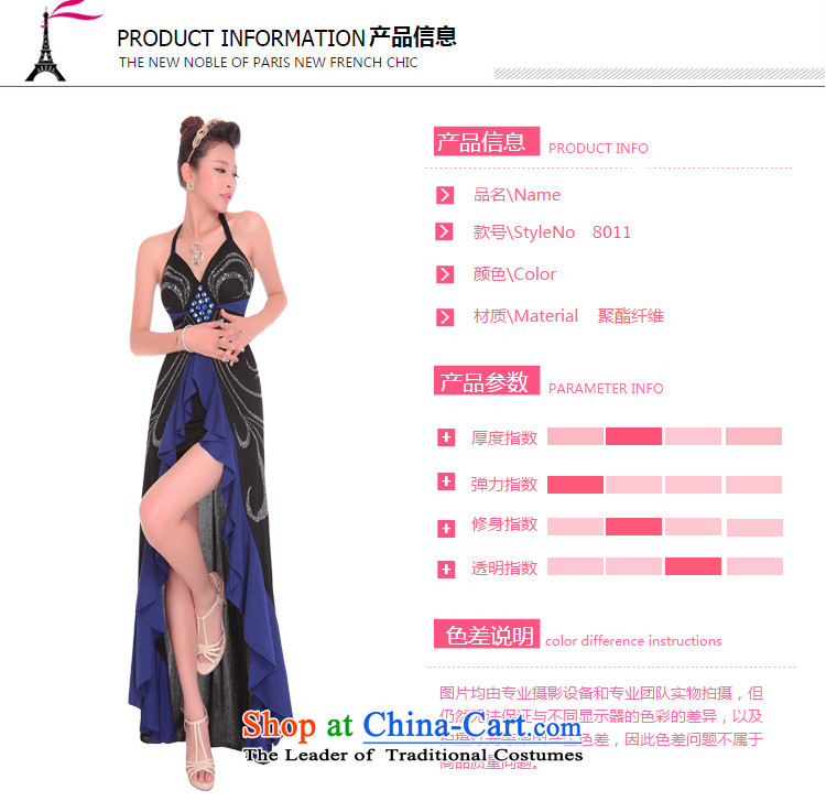 Mano-hwan's 2015 Summer sexy female nightclubs dresses long banquet dinner dress will long skirt on the lifting strap is blue XL Photo, prices, brand platters! The elections are supplied in the national character of distribution, so action, buy now enjoy more preferential! As soon as possible.