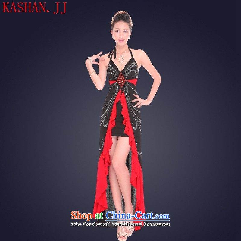 Mano-hwan's 2015 Summer sexy female nightclubs dresses long banquet dinner dress will long skirt on the lifting strap blue chip card Shan Zaoyuan XL, (KASHAN.JJ) , , , shopping on the Internet
