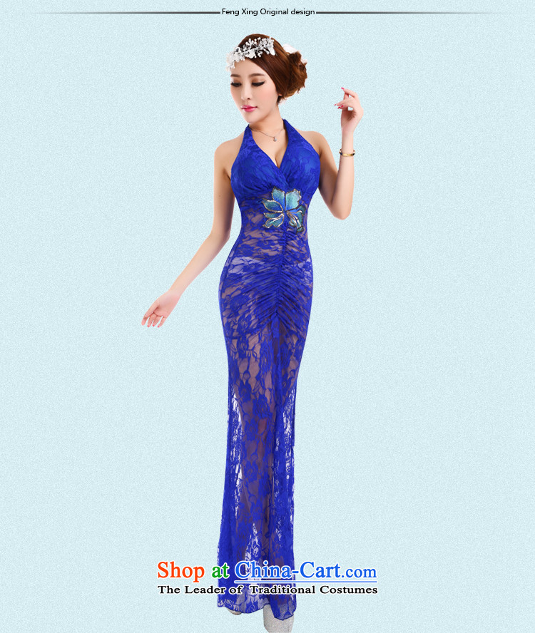 Mano-hwan also placed bare shoulders dresses autumn and winter night club and sexy women small evening dresses long skirt Sau San long gauze fluoroscopy loading Po blue L picture, prices, brand platters! The elections are supplied in the national character of distribution, so action, buy now enjoy more preferential! As soon as possible.
