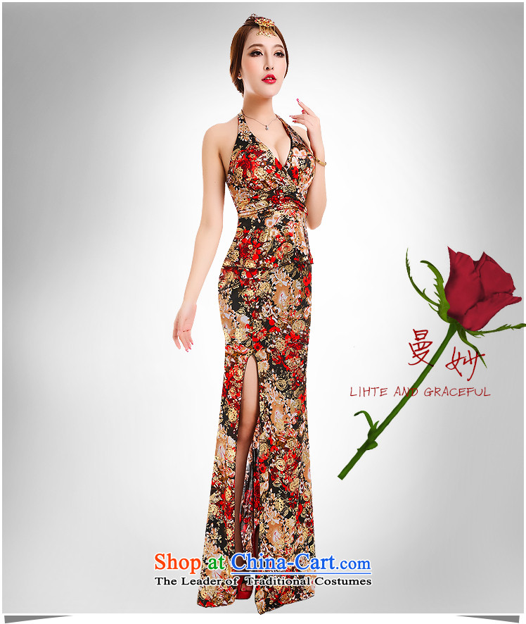 Mano-hwan's summer sexy women's dresses long cheongsam dress nightclubs bows sauna hotel work will leopard M picture, prices, brand platters! The elections are supplied in the national character of distribution, so action, buy now enjoy more preferential! As soon as possible.
