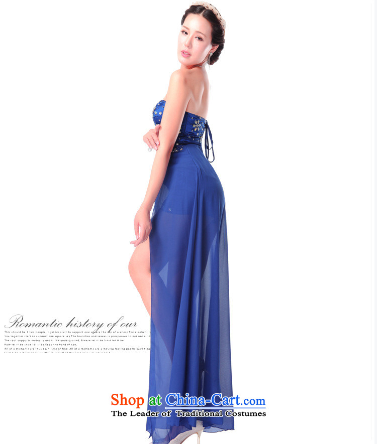 Mano-hwan's 2015 Summer wiping the scoops female nightclubs dresses long banquet dress will back KTV Princess blue S picture, prices, brand platters! The elections are supplied in the national character of distribution, so action, buy now enjoy more preferential! As soon as possible.