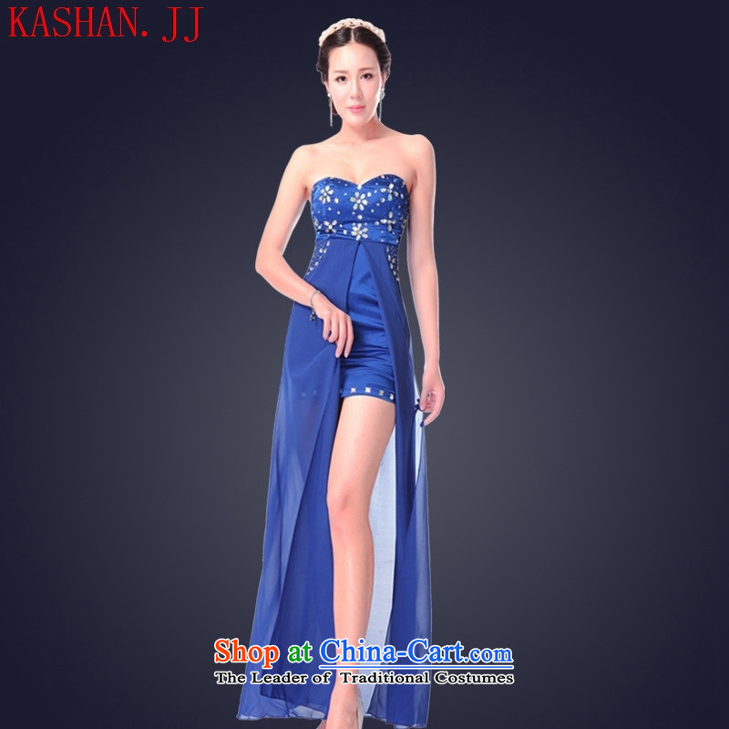 Mano-hwan's 2015 Summer wiping the scoops female nightclubs dresses long banquet dress will back KTV Princess blue , Susan Sarandon bandying (KASHAN.JJ card) , , , shopping on the Internet