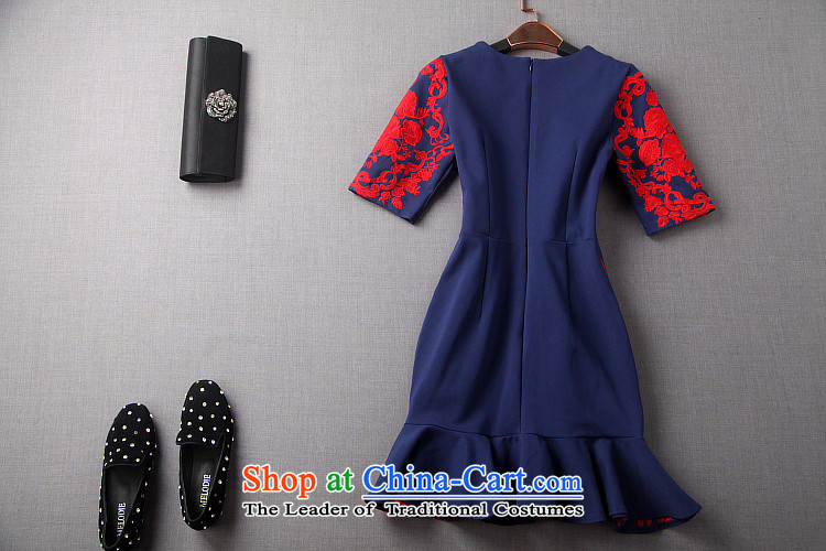 Load New caynova2015 autumn western aristocratic heavy industry embroidery flower crowsfoot Sau San package and picture color photo of dress XL, prices, brand platters! The elections are supplied in the national character of distribution, so action, buy now enjoy more preferential! As soon as possible.