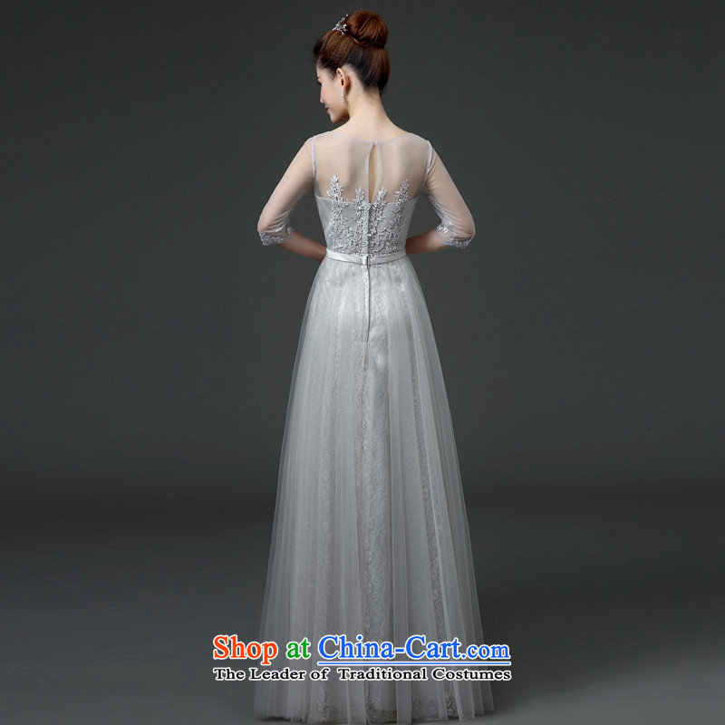 The Friends of the bride bows to red lace wedding a field in shoulder cuff wedding dress long bows evening dresses annual meeting under the auspices of dress 00 banquet gray to contact customer service, make supplement, Yi (LANYI) , , , shopping on the Internet