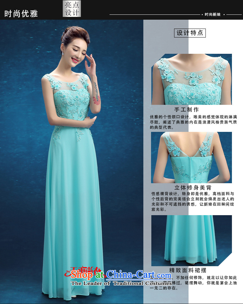 Rain Coat 2015 autumn is the new Marriage evening dresses Korean shoulders long banquet toasting champagne Sau San services will preside over the sky blue color pictures, XXL LF206 price, brand platters! The elections are supplied in the national character of distribution, so action, buy now enjoy more preferential! As soon as possible.