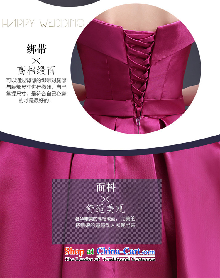 Hannizi 2015 stylish and simple word straps Sau San shoulder bride wedding dress banquet evening dress in red L picture, prices, brand platters! The elections are supplied in the national character of distribution, so action, buy now enjoy more preferential! As soon as possible.