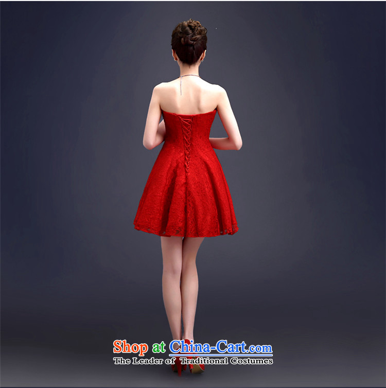2015 Short of Hamor HUNNZ chest straps bride wedding dress bridesmaid service banquet evening dresses bows services red , prices, picture XL brand platters! The elections are supplied in the national character of distribution, so action, buy now enjoy more preferential! As soon as possible.