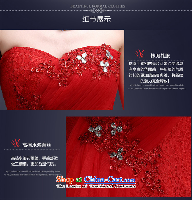 2015 Short of Hamor HUNNZ chest straps bride wedding dress bridesmaid service banquet evening dresses bows services red , prices, picture XL brand platters! The elections are supplied in the national character of distribution, so action, buy now enjoy more preferential! As soon as possible.