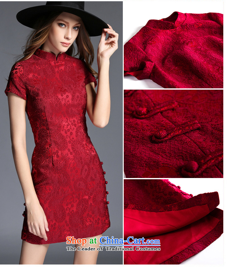 The OSCE Poetry Film 2015 autumn and winter new women's retro small collar package and improved qipao Sau San stylish dress evening drink service banquet map color XL Photo, prices, brand platters! The elections are supplied in the national character of distribution, so action, buy now enjoy more preferential! As soon as possible.