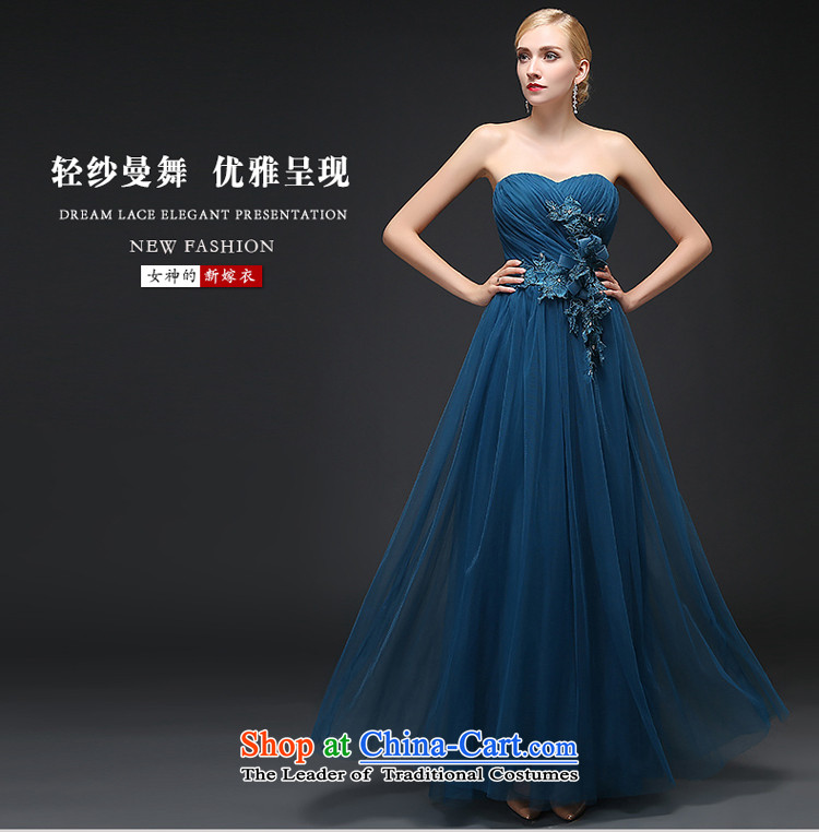 Hillo Lisa (XILUOSHA) banquet evening dresses 2015 new autumn long gown Bridal Services stylish wedding dresses bows and chest evening Peacock Blue XXL picture, prices, brand platters! The elections are supplied in the national character of distribution, so action, buy now enjoy more preferential! As soon as possible.