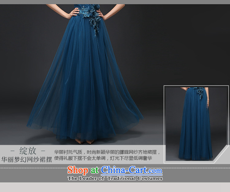 Hillo Lisa (XILUOSHA) banquet evening dresses 2015 new autumn long gown Bridal Services stylish wedding dresses bows and chest evening Peacock Blue XXL picture, prices, brand platters! The elections are supplied in the national character of distribution, so action, buy now enjoy more preferential! As soon as possible.