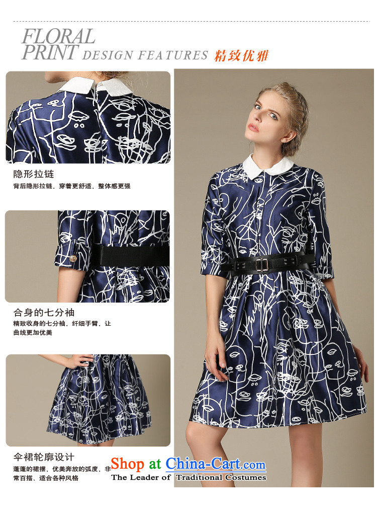 Hsbc Holdings plc Ming dress skirt female autumn 2015 Western aristocratic temperament retro dolls for Sau San large abstract dress photo color M brand, prices, picture platters! The elections are supplied in the national character of distribution, so action, buy now enjoy more preferential! As soon as possible.