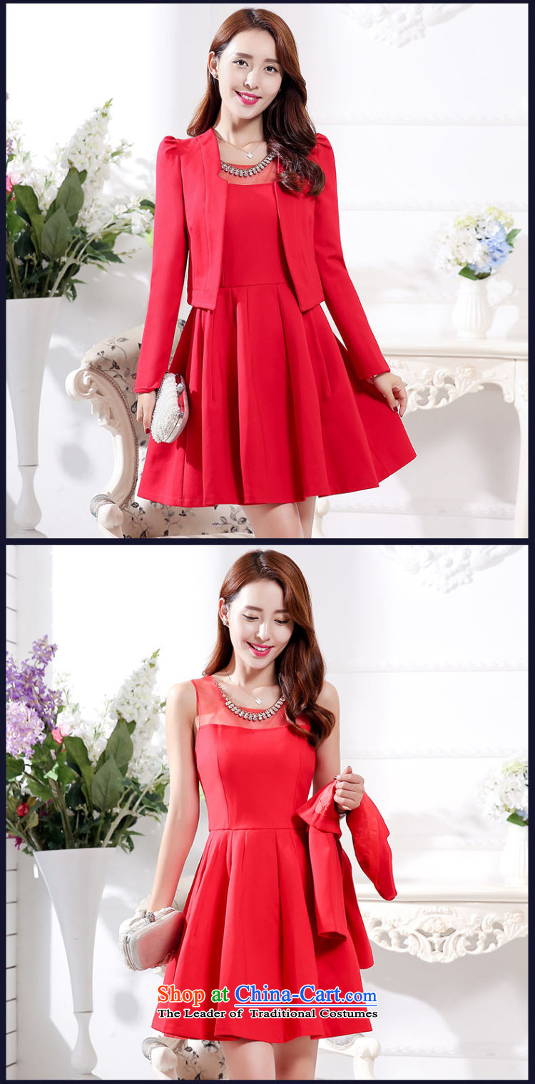 About the New 2015, hundreds of autumn replacing bride services back door small bows dress jacket was renovated late female dresses red  (two kit) M picture, prices, brand platters! The elections are supplied in the national character of distribution, so action, buy now enjoy more preferential! As soon as possible.