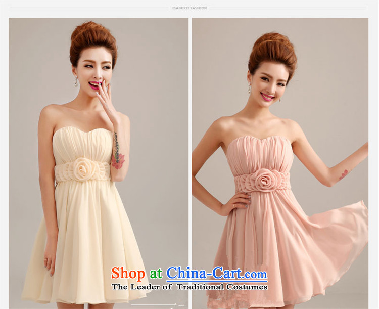 Hannizi 2015 stylish and simple large Sau San tie bridal dresses bows and short of chest services champagne color M picture, prices, brand platters! The elections are supplied in the national character of distribution, so action, buy now enjoy more preferential! As soon as possible.