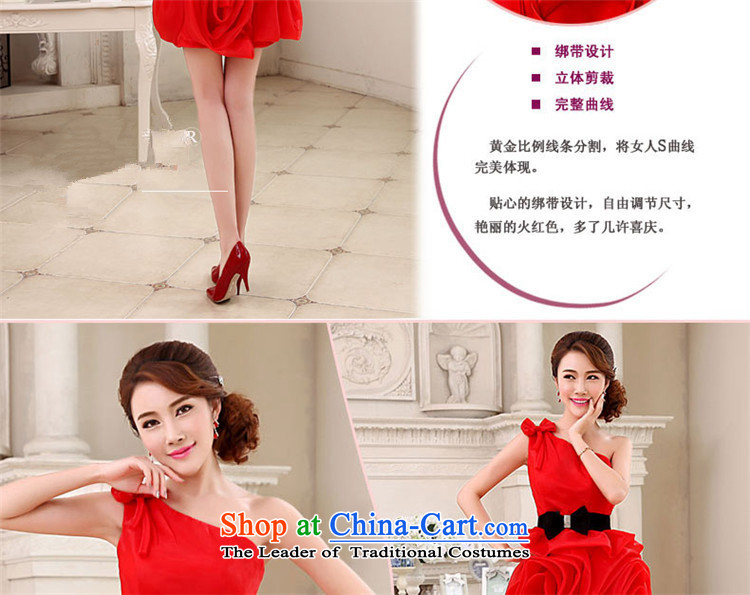 Hannizi 2015 stylish and simple short single shoulder Sau San stylish wedding booking toasting champagne Bridal Services Red S picture, prices, brand platters! The elections are supplied in the national character of distribution, so action, buy now enjoy more preferential! As soon as possible.