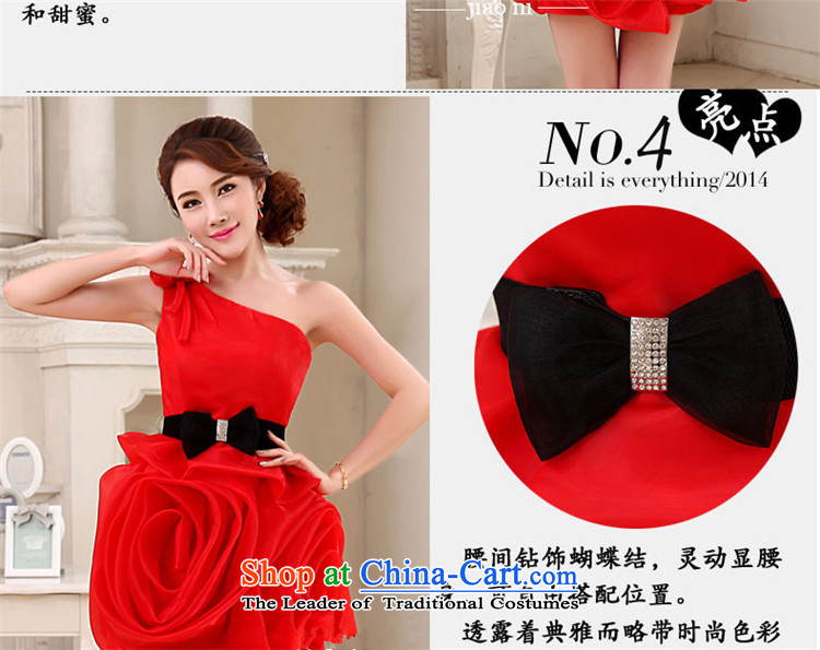       Toasting Champagne Services 2015 new HUNNZ stylish shoulder bride wedding dress bon bon skirt red bridesmaid services red XL Photo, prices, brand platters! The elections are supplied in the national character of distribution, so action, buy now enjoy more preferential! As soon as possible.