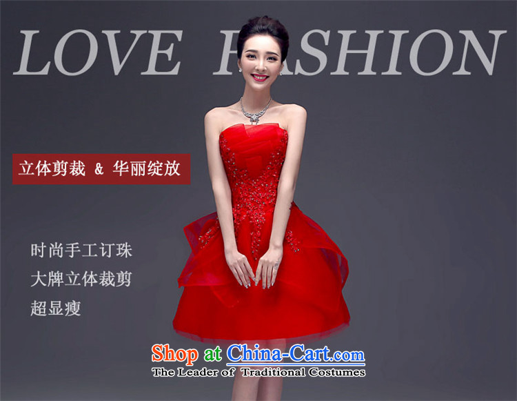 2015 Short of dresses HUNNZ straps Korean brides wedding dress wiping the chest evening dress uniform white XL pictures transmitted, prices, brand platters! The elections are supplied in the national character of distribution, so action, buy now enjoy more preferential! As soon as possible.