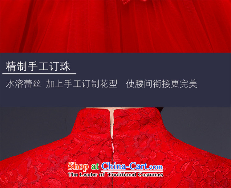 2015 Short, Retro HUNNZ bride wedding dress the wedding banquet dress pure color red XL Photo, prices, brand platters! The elections are supplied in the national character of distribution, so action, buy now enjoy more preferential! As soon as possible.