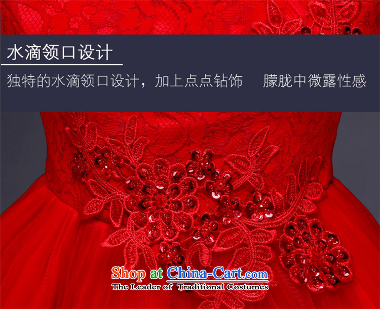 2015 Short, Retro HUNNZ bride wedding dress the wedding banquet dress pure color red XL Photo, prices, brand platters! The elections are supplied in the national character of distribution, so action, buy now enjoy more preferential! As soon as possible.
